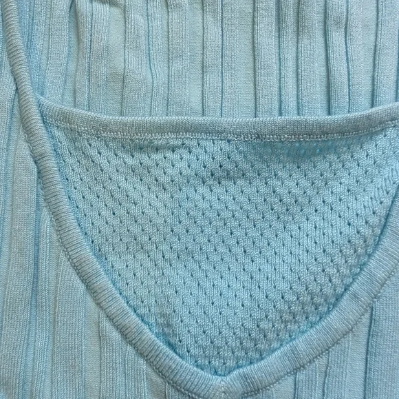 Nwt Women's Belldini Teal Sleeveless Athletic Tank Top Size Petite Small - Picture 3 of 3